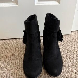 Lauren Moshi Black Ankle Booties